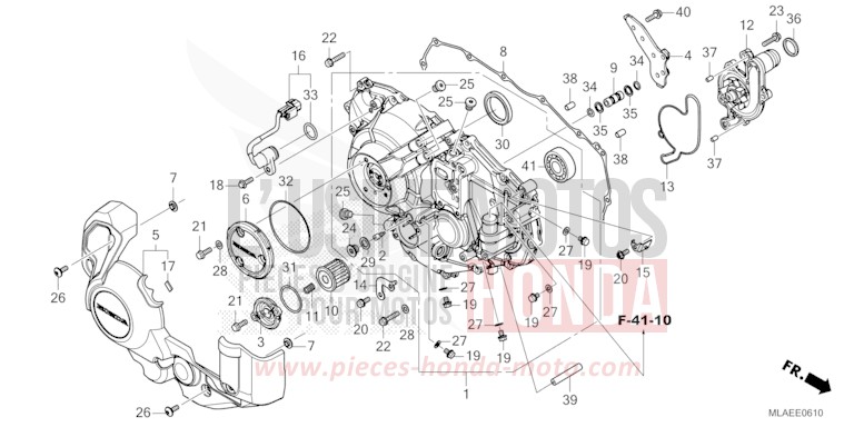 PANNEAU CARTER-MOTEUR D. (CMX1100D/D2) de CMX 1100 "Rebel" GUNMETAL BLACK METLLIC (NHC52) 2024